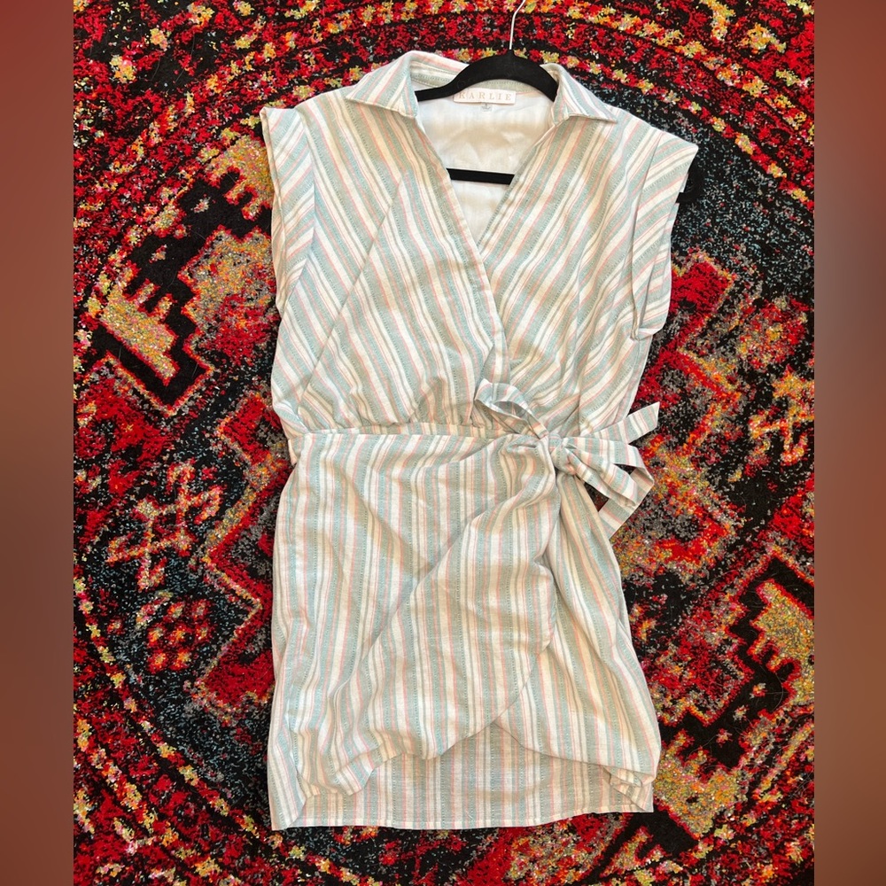 Karlie shirt wrap dress- Small
